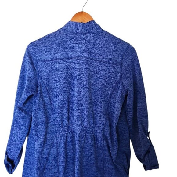 T By‎ Talbots Jacket Blue Size XS Open Front Sweatshirt  Roll Sleeve - Picture 10 of 10